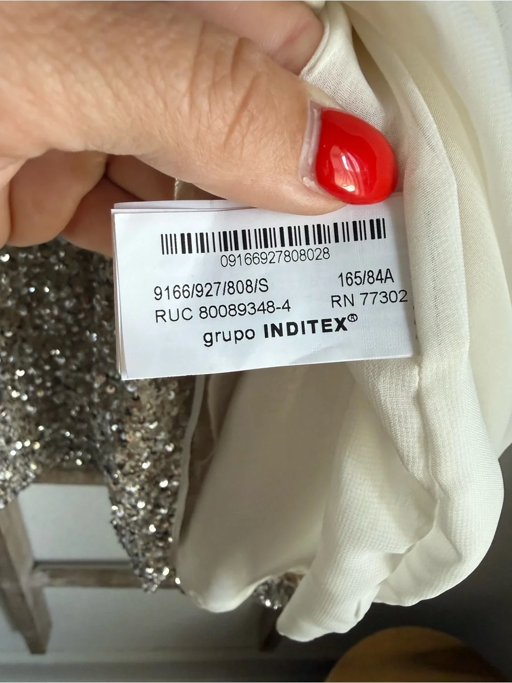 Zara Sequined Mini Wrap Dress Sz: Small - Picture 9 of 15
